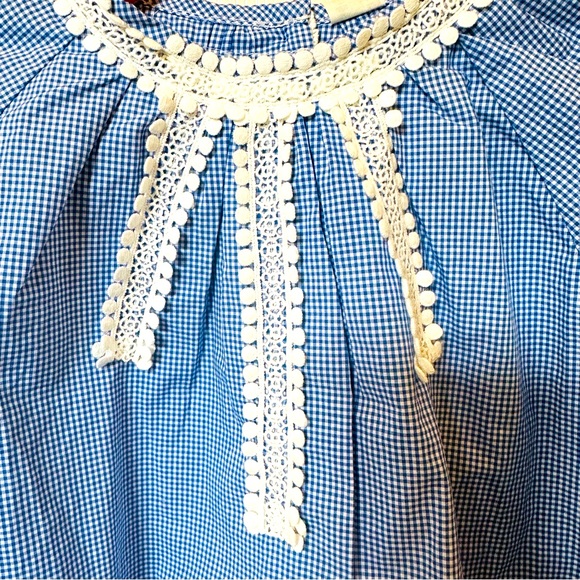 TiA CiBANi KiDS Embroidered Button 5 / 6 Sophia peasant blouse top NWT - Picture 2 of 8